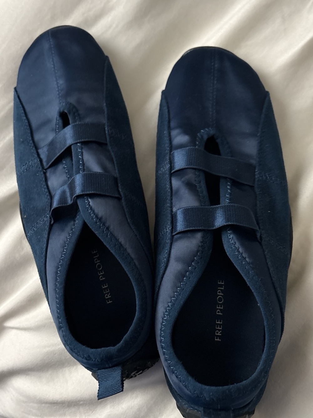 Free People Navy Slip-On ballet flats